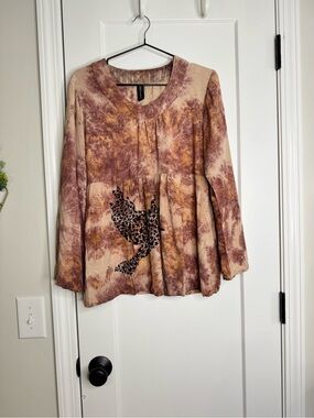 Sacred Threads Tie Dye Baby Doll Top